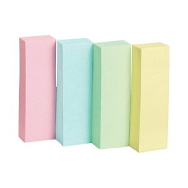 TANOSEE タノシー（大塚商会) ふせん 50×15mm4色混色1セット(100冊：20冊×5パック)【×3セット】 【 セット販売 まとめ買い 割引 オフィス 文房具 文具 業務用 オフィス用品 】 文具 オフィス用品 付箋紙 ポストイット