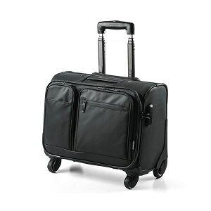 サンワダイレクト ビジネスキャリー (横型・4輪・耐水生地・止水ファスナー使用・22L・機内持ち込みサイズ) 200-BAGCR003WP 1個