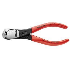 KNIPEX �N�j�y�b�N�X �n�C���o�[�G���h�j�b�p�[ �v���X�`�b�N�R�[�e�B���O �T�C�Y50×15×140mm �p�b�N�� 6701-140SB �H�� DIY �H�� �y���` �j�b�p�[