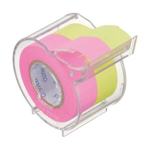 ヤマト メモックロールテープ 強粘着15mmローズ&レモン 本体 (蛍光紙) 【×5セット】 【お徳用 まとめ買い お買い得 業務用 割引 セット販売】 日用品雑貨・文房具・手芸 文房具・事務用