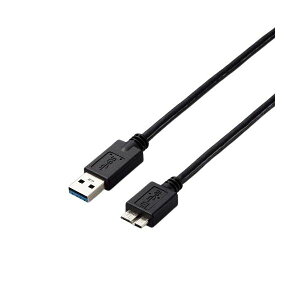 ELECOM エレコム PC機器 USB3.0A-microBケーブル 2.0m RoHS指令準拠 (10物質) USB3-AMB20BK / ID 1本
