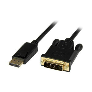 StarTech.com DisplayPort-DVIANeBuϊP[uA_v^ 1.8m IX / IX 1920×1200ΉubN DP2DVIMM6BS 1{