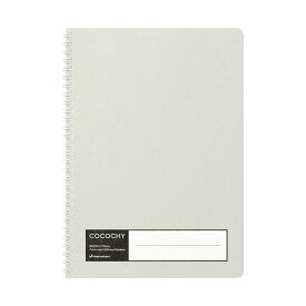マルマン リングノート COCOCHYB5 メモリ入7mm罫 40枚 グレー N477-11 1セット（10冊） 【×3セット】 【 セット販売 まとめ買い 割引 オフィス 文房具 文具 業務用 オフィス用品 】 文具 オフィス用品 ノート 紙製品 レポート紙