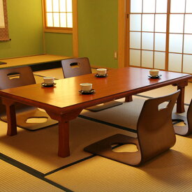 折りたたみテーブル ローテーブル 約幅150cm オーク材 木製脚付き 折れ脚 和風 座卓 額縁 完成品 リビング 和室