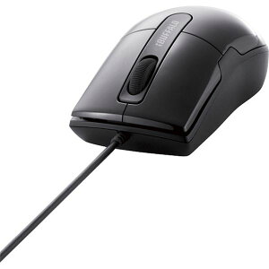 BUFFALO �o�b�t�@���[(�T�v���C) �L��BlueLED�}�E�X �É� / 3�{�^�� S�T�C�Y �u���b�N BSMBU26SSBK