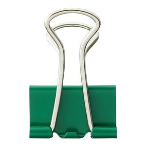 TANOSEE 【お徳用セット】 TANOSEE ダブルクリップ 中 口幅25mm グリーン 1箱 (10個) 【×50セット】 【お徳用 まとめ買い お買い得 業務用 割引 セット販売】 日用品雑貨・文房具・手芸 文房具・