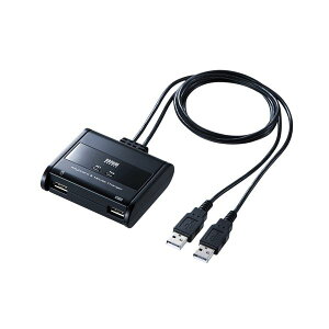 サンワサプライ SW-KM2UUキーボード・マウス切替器 SW-KM2UU 1組のUSBキーボード・USBマウスを2台のパソコンで切り替えて操作できるパソコン切替器。デジタル家電 家電 パソコン・周辺機器 マウ