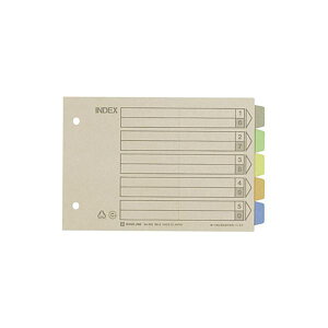 【キングジム 事務用品 KING JIM 】 カラーインデックス B6ヨコ 2穴 5色5山+扉紙 902 1パック (10組) 【×10セット】 【 まとめ買い お買い得 割引 】 文房具・事務用品 オフィス用品 ファイル・バ