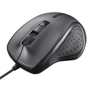 BUFFALO �o�b�t�@���[(�T�v���C) �L��BlueLED���w���}�E�X �É� / 5�{�^�� / DPI�؂�ւ��{�^�� �u���b�N BSMBU300BK