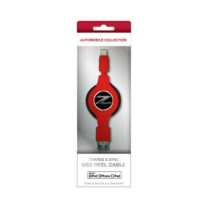 �y���������@�܂Ƃߔ��� �z NISSAN �������C�Z���X�i FAIRLADY Z CHARGE �� SYNC USB REEL CABLE FOR IPHONE RED NZMUJ-R1RD�y×2�Z�b�g�z