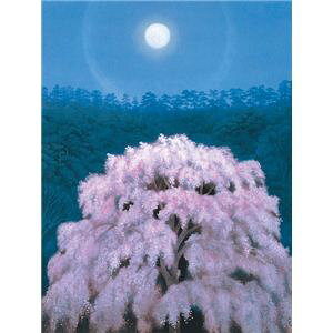 世界の名画シリーズ、プリハード複製画 東山魁夷作 「花明り」 あの名画が我が家に!本物と見間違う程の色再現性を実現、複製画の登場です!生活用品・インテリア・雑貨 インテリア・家具