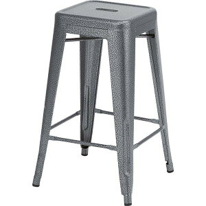 カウンターチェア ハイチェア 幅41cm ブラック 4脚セット スチール製 スタッキング可 クレールハイスツール リビング 【椅子 チェアー 業務用 PC オフィス オフィスチェアー チェア 会議室 PC