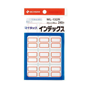 ニチバン マイタックインデックス ML-132R 10袋 【×2セット】 【お徳用 まとめ買い お買い得 業務用 割引 セット販売】 日用品雑貨・文房具・手芸 文房具・事務用品 文具 オフィス用品 文房具
