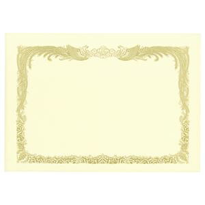 TANOSEE 【お徳用セット】 TANOSEE 賞状用紙 クリーム B4 タテ書用 1冊 (10枚) 【×5セット】 【お徳用 まとめ買い お買い得 業務用 割引 セット販売】 文房具・事務用品 文具 オフィス用品 文房