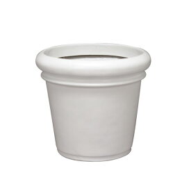 大和プラスチック ファイバーグラスシリーズ セラプラス 50型 ホワイト （底穴なし） 花 ガーデニング プランター 植木鉢 鉢