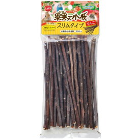 果実って小枝 スリムタイプ りんご 30本 （ペット用品） 【×10セット】 【お徳用 まとめ買い お買い得 業務用 割引 セット販売】 【 ペットフード ・ ペット用品 犬用品 猫用品 うさぎ ハムスター モルモット ペットフード 遊び PET グッズ 】