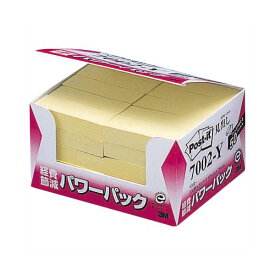 3M スリーエム ポストイット パワーパック 見出し 再生紙 50×15mm イエロー 7002-Y 1パック（50冊） 【×10セット】 【 セット販売 まとめ買い 割引 オフィス 文房具 文具 業務用 オフィス用品 】 文具 オフィス用品 付箋紙 ポストイット