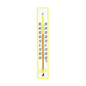 シンワ 寒暖計 25cm イエロー48357 1個 【×20セット】 【お徳用 まとめ買い お買い得 業務用 割引 セット販売】