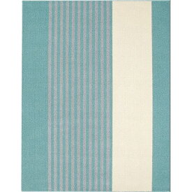 撥水 ラグマット/絨毯 【約185×185cm ブルー】 ホットカーペット対応 手洗い可 日本製 『クリム』 プレーベル