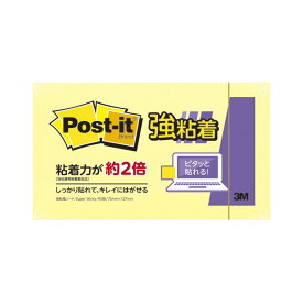 スリーエムジャパン ポストイット 強粘着ノート パステルカラー イエロー 縦75×横127mm 【×10セット】 【 セット販売 まとめ買い 割引 オフィス 文房具 文具 業務用 オフィス用品 】 文具 オフィス用品 付箋紙 ポストイット