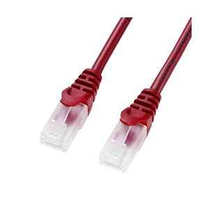 �T�����T�v���C �c���܂�h�~CAT5e LAN�P�[�u�� ���b�h 1.0m LA-Y5TS-01R 1�{ �y×30�Z�b�g�z �y �Z�b�g�̔� �܂Ƃߔ��� ���� �z �p�\�R�� �P�[�u�� �P�[�u���J�o�[ LAN�P�[�u��