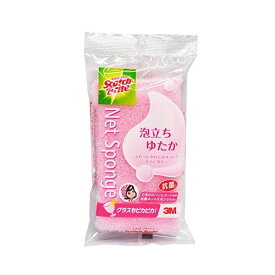 スコッチブライト ネットスポンジ 78×140×29mm ピンク 抗菌 泡立ちゆたか 30個セット キッチンスポンジ 洗い物 【 セット販売 まとめ買い 割引 】 キッチン 食器 キッチン用品 飲食店 料理