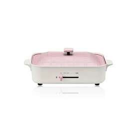 マルチ ホットプレート キッチン家電 約幅375mm ピンク 消費電力1200W 温度調節機能 マグネットプラグ式 ふた付き キッチン