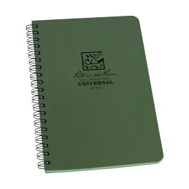 ライトインザレインスパイラルノートブック ユニバーサル グリーン 973 1冊 【×10セット】 【 セット販売 まとめ買い 割引 オフィス 文房具 文具 業務用 オフィス用品 】 文具 オフィス用品 ノート 紙製品 レポート紙