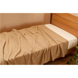 毛布 寝具 シングル 約140×200cm キャメル 日本製 吸湿発熱 薄型 もこもこ シープタッチ エバーウォーム ベッドルーム 寝室