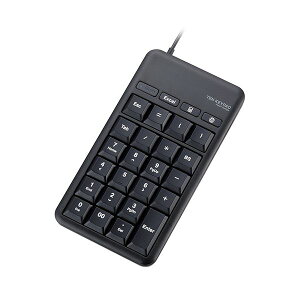 ELECOM エレコム ホットキー付きUSBテンキーパッド ブラック TK-TCM015BK 1個 【×5セット】 【お徳用 まとめ買い お買い得 業務用 割引 セット販売】