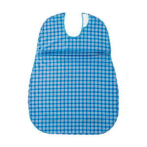 オオサキメディカル プラスハートこぼれにくい食事用エプロン サイドタック ブルー 73744 1枚 【×5セット】 【お徳用 まとめ買い お買い得 業務用 割引 セット販売】