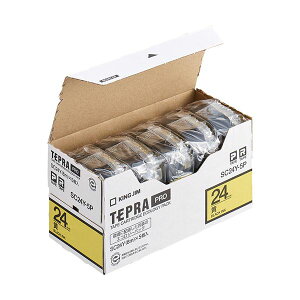 KING JIM �L���O�W�� (KING JIM) �e�v�� PRO�e�[�v�G�R�p�b�N 24mm �� 5�� SC24Y-5P ���� �I�t�B�X�p�i �Ɩ��p ���� �I�t�B�X �����p�i ���� ���x���V�[�� �v�����^