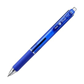 【セット販売】 ぺんてる 油性ボールペン ビクーニャフィール 0.5mm 青 BXB-115C 1セット（10本） 【×10セット】