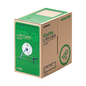 ELECOM エレコム PC機器 EU RoHS指令準拠LANケーブル (Cat5e 単線) パープル 100m LD-CT2 / PU100 / RS 1本