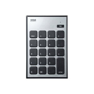 サンワサプライ MAC用Bluetoothテンキー NT-MBT23BK ケーブルがじゃまにならないMac用Bluetoothテンキー 静音タイプデジタル家電 家電 パソコン・周辺機器 キーボード・テンキー