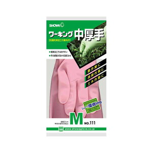 ショーワ No.111 ワーキング 中 厚手 Mサイズ ピンク 【×10セット】 【お徳用 まとめ買い お買い得 業務用 割引 セット販売】 ( 掃除用品 文房具・事務用品 生活雑貨 オフィス用品 日用品雑貨