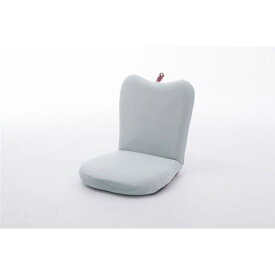 アップル 座椅子/パーソナルチェア 【1人掛け ブルー】 幅41cm リクライニング スチールパイプ 日本製 〔リビング〕