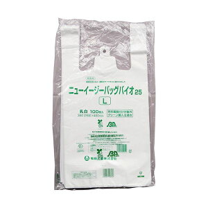 福助工業 ニューイージーバッグバイオ25 ブロックタイプ L 0364241 1セット (1000枚:100枚×10パック) 【お徳用 まとめ買い お買い得 業務用 割引 セット販売】 日用品雑貨・文房具・手芸 文房