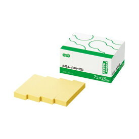TANOSEE タノシー（大塚商会) ふせん 75×25mm イエロー 1パック（20冊） 【×10セット】 【 セット販売 まとめ買い 割引 オフィス 文房具 文具 業務用 オフィス用品 】 文具 オフィス用品 付箋紙 ポストイット