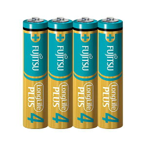 富士通 乾電池 LongLifePlus 単4形 4本 LR03LP (4S) 【×15セット】 【お徳用 まとめ買い お買い得 業務用 割引 セット販売】 家電 電池・充電池