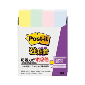 スリーエムジャパン ポストイット 強粘着見出し小 パステルカラー 混色 【×10セット】 【 セット販売 まとめ買い 割引 オフィス 文房具 文具 業務用 オフィス用品 】 文具 オフィス用品 付箋紙 ポストイット