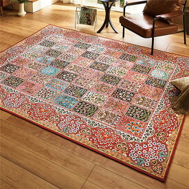 ラグ マット 絨毯 約230×230cm モスクピンク 正方形 洗える ホットカーペット 床暖房対応
