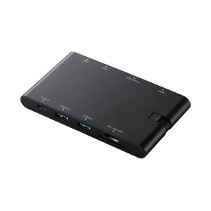 ELECOM �G���R�� Type-C �h�b�L���O�X�e�[�V���� �u���b�N DST-C05BK