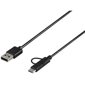 BUFFALO obt@[iTvCj USB2.0P[u A-microB+Type-C 1.5m ubN BU2AMBC15BK p\R P[u P[uJo[