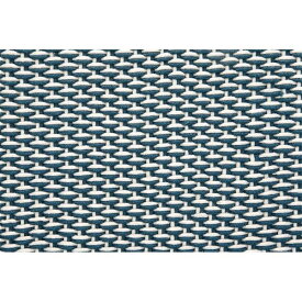 手織り カーペット/ラグマット 【約45×75cm ブルー】 ホットカーペット対応 手洗い可 インド製 『マイカ』 プレーベル