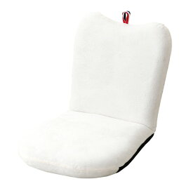 リンゴ 座椅子 約幅41cm ホワイト 14段階リクライニング 日本製 軽量 大人かわいい 完成品 リビング ダイニング インテリア家具