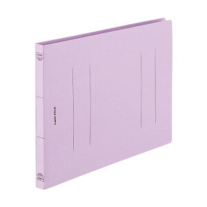 【ライオン事務器 lion 事務 事務用文具】 フラットファイル (環境)樹脂押え具 A4ヨコ 150枚収容 背幅18mm パープル A-512KA4E 1セット (10冊) 【×10セット】 【 まとめ買い お買い得 業務用 割