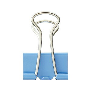 TANOSEE 【お徳用セット】 TANOSEE ダブルクリップ 中 口幅25mm ライトブルー 1箱 (10個) 【×100セット】 【お徳用 まとめ買い お買い得 業務用 割引 セット販売】 日用品雑貨・文房具・手芸 文房