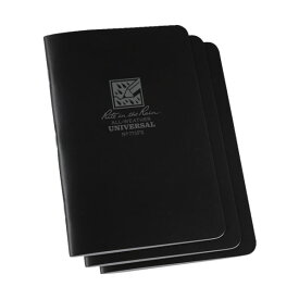 ライトインザレインステイプルノートブック（セット） ユニバーサル ブラック 771FX 1パック（3冊） 【×5セット】 【 セット販売 まとめ買い 割引 オフィス 文房具 文具 業務用 オフィス用品 】 文具 オフィス用品 ノート 紙製品 レポート紙