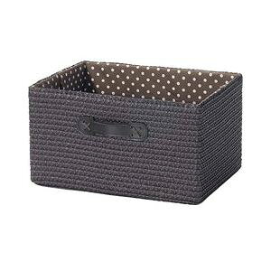 収納ボックス / カラーボックス対応バスケット 【水玉柄 ダークブラウン】 衣類収納 【×18個セット】 【お徳用 まとめ買い お買い得 業務用 割引 セット販売】 ( 掃除用品 文房具・事務用